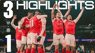 HIGHLIGHTS | Arsenal vs Bayern Munich (3-1) | Martinelli, Madueke & Timber maintain 100% UCL record